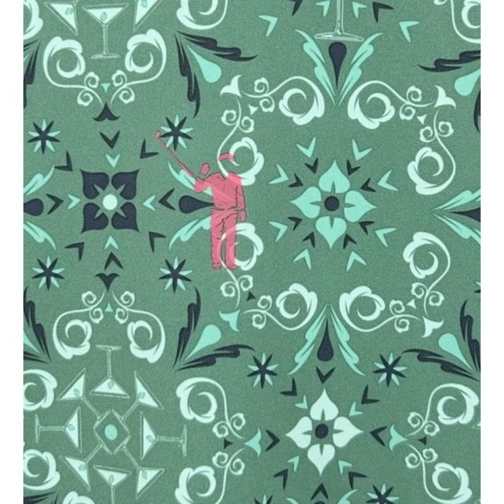 William Murray Golf Green Geometric Print Polo